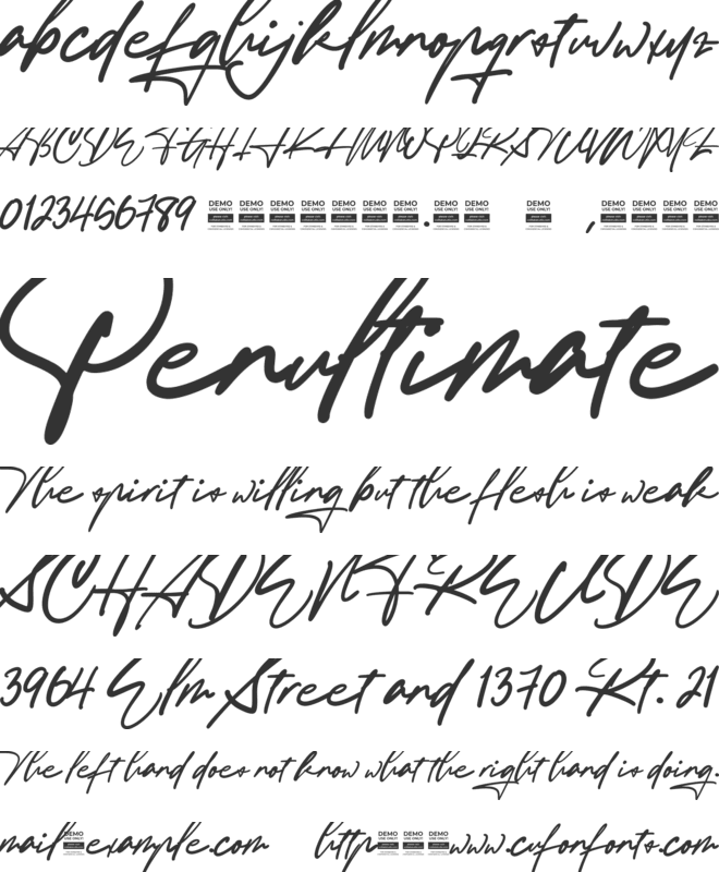 Black Lagoon font preview