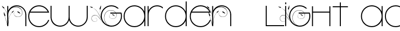 New Garden   Light font