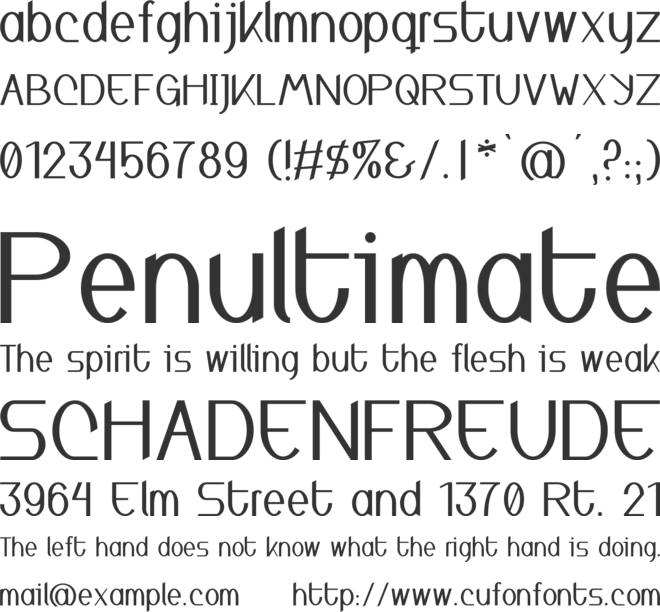 Inspyratta font preview