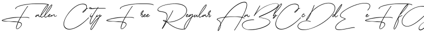 Fallen City Free Regular font