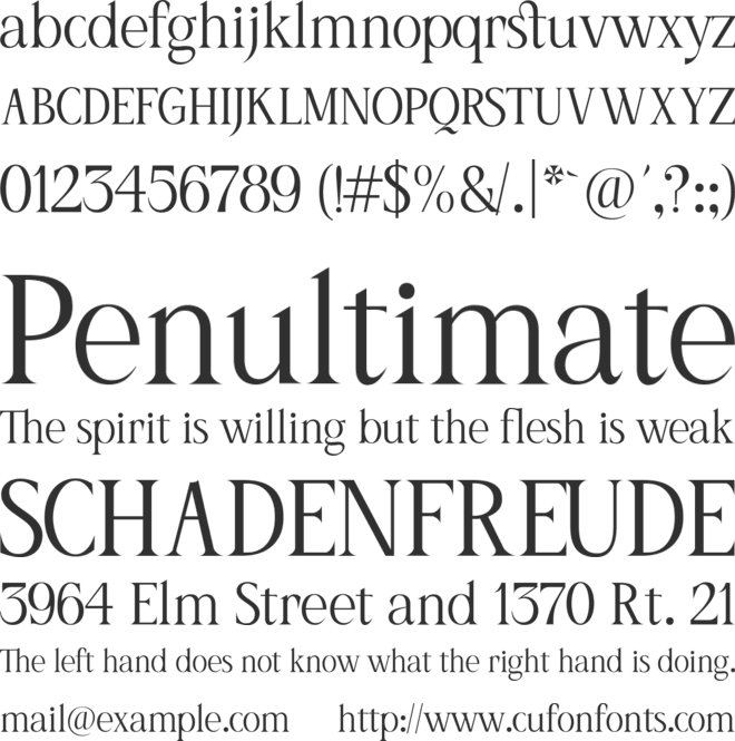 LC Sac Trial font preview