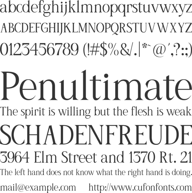 LC Sac Trial font preview