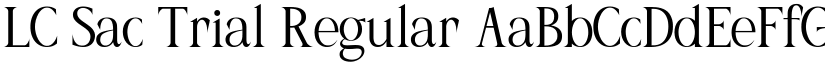 LC Sac Trial Regular font