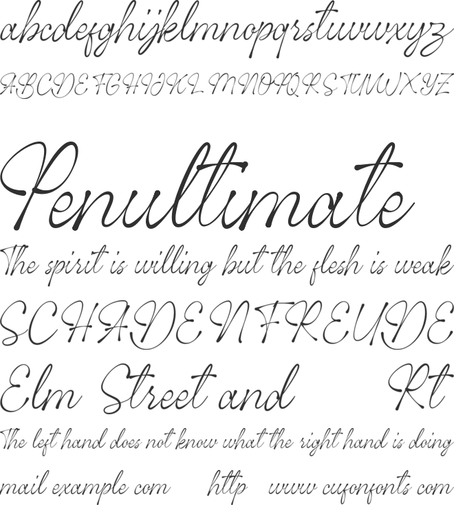 Clark Smith font preview