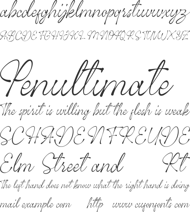 Clark Smith font preview