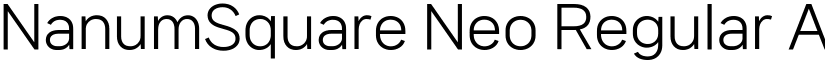 NanumSquare Neo Regular font