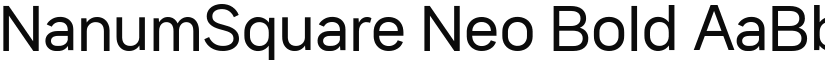 NanumSquare Neo Bold font