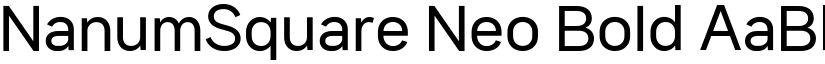NanumSquare Neo Bold font