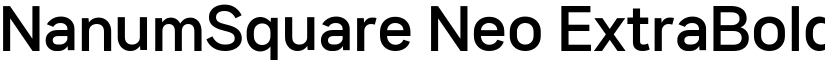 NanumSquare Neo ExtraBold font