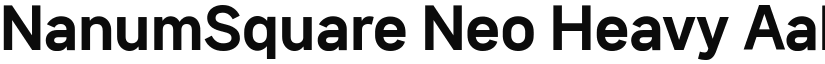 NanumSquare Neo Heavy font