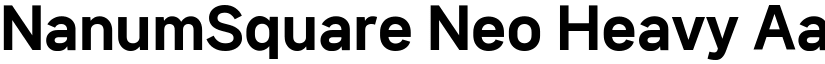 NanumSquare Neo Heavy font