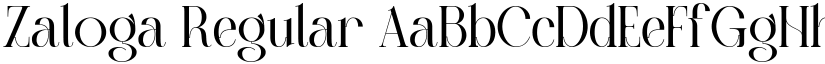 Zaloga Regular font