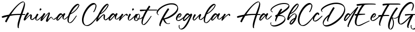 Animal Chariot Regular font