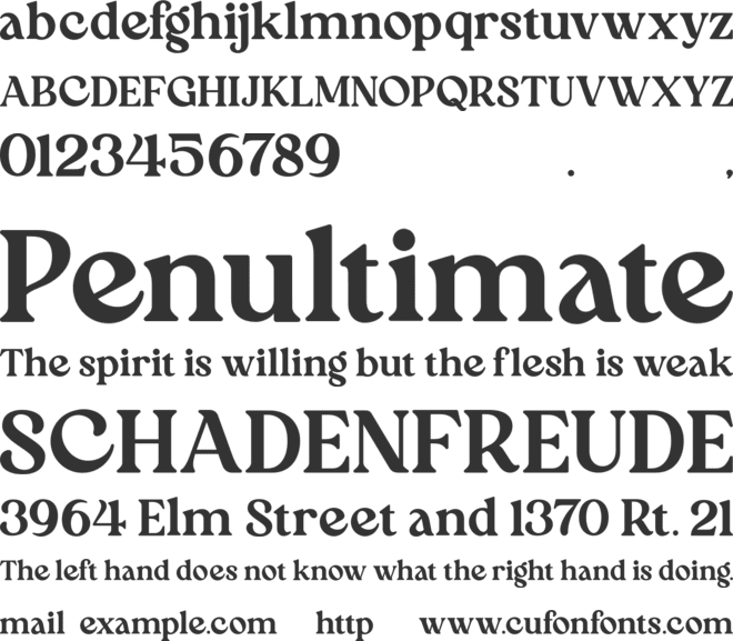 Blue Cashews font preview