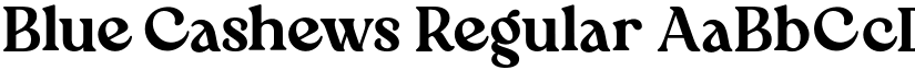 Blue Cashews Regular font