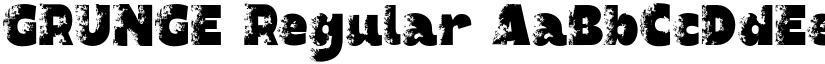 GRUNGE Regular font