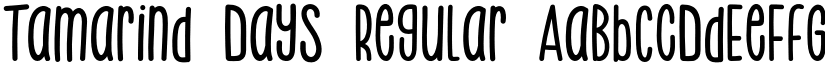 Tamarind Days Regular font