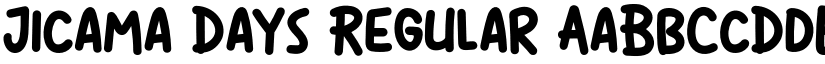 Jicama Days font download