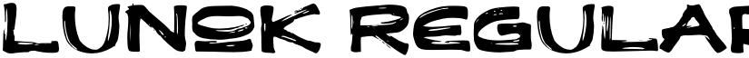 Lunok Regular font