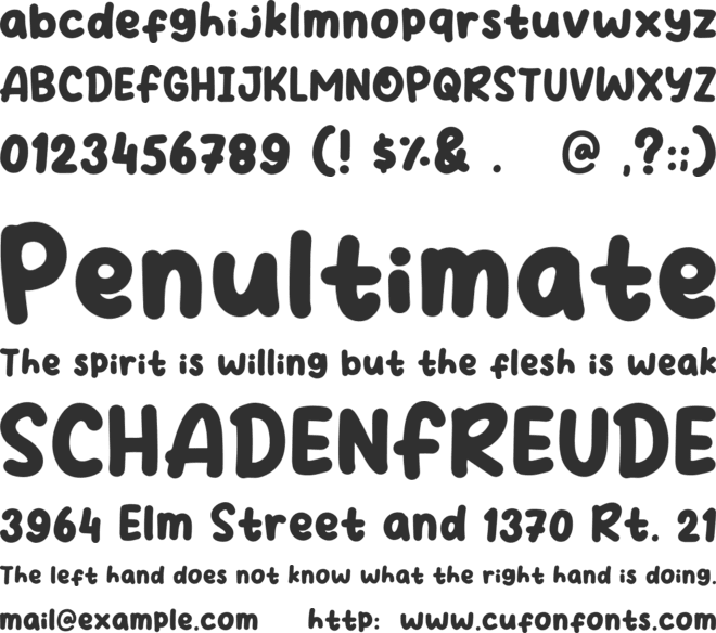 Fruit Days font preview
