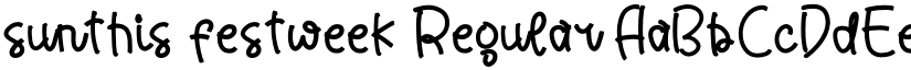 sunthis festweek font download