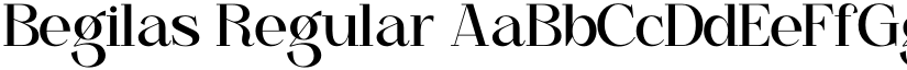 Begilas Regular font