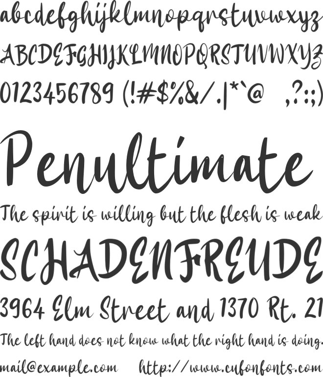 f Florenberg font preview