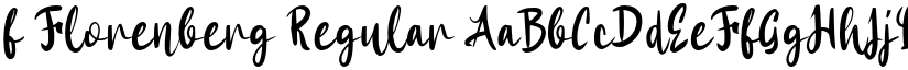 f Florenberg Regular font