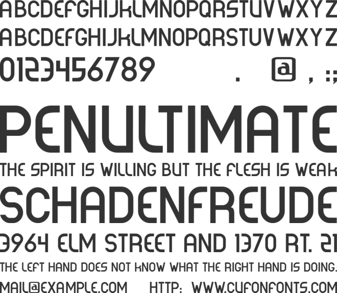 Corporea font preview