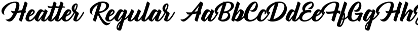 Heatter Regular font