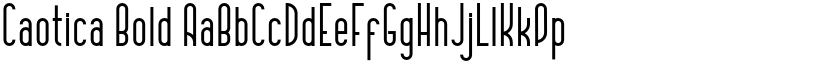 Caotica Bold font