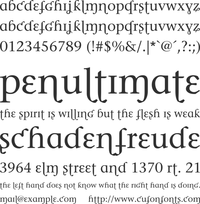 Phonetica font preview