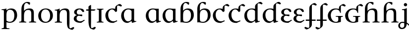 Phonetica font