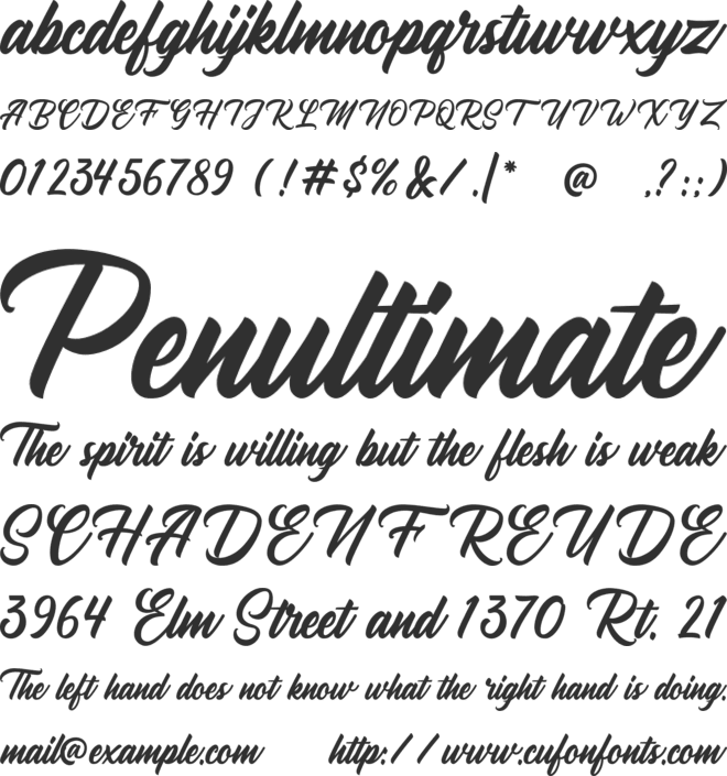 Pickpath font preview