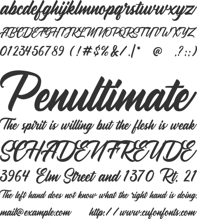 Pickpath font preview