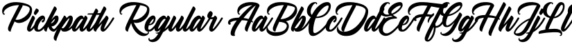 Pickpath Regular font
