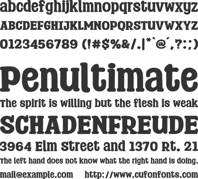 Sparky Stones font preview