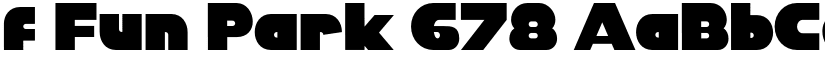 f Fun Park 678 font