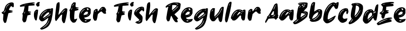 f Fighter Fish Regular font