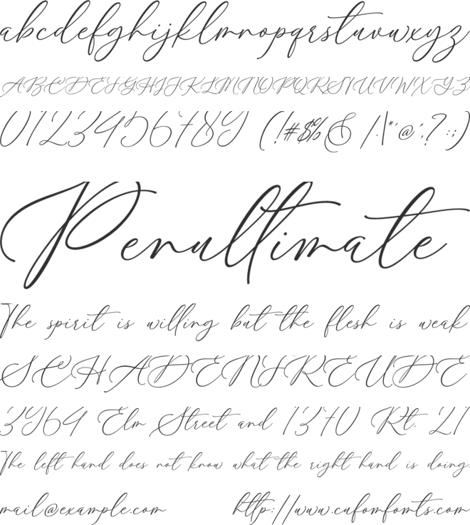 Hey Beauty font preview