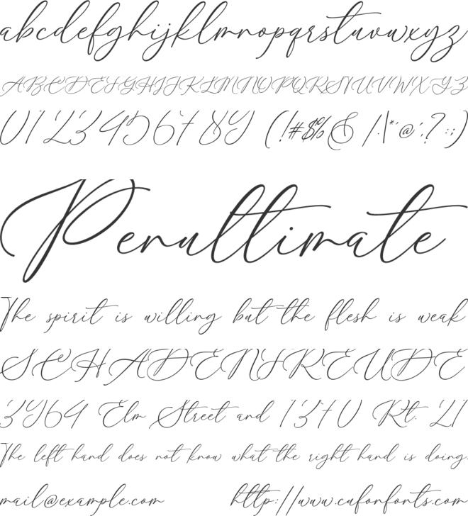 Hey Beauty font preview