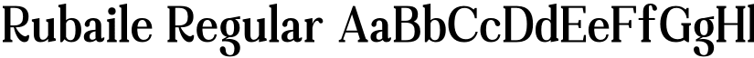 Rubaile Regular font