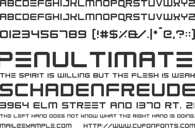 Robot Dreamer font preview