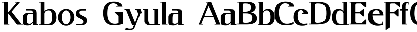 Kabos Gyula font