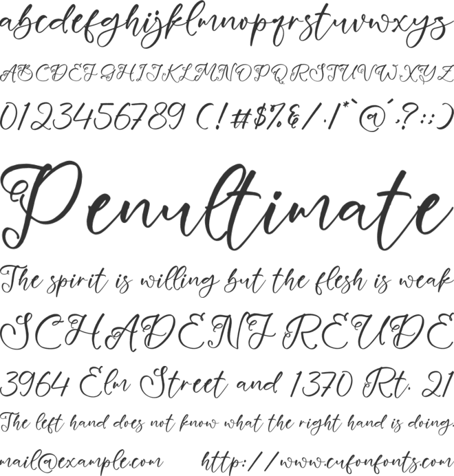 Meylable Nastika font preview
