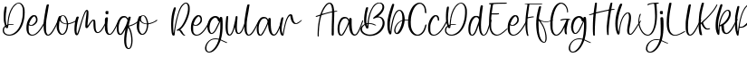 Delomiqo Regular font