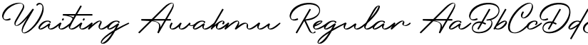 Waiting Awakmu Regular font