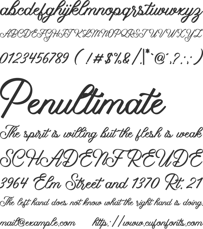 Ametha Louring font preview