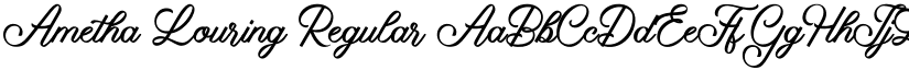 Ametha Louring Regular font