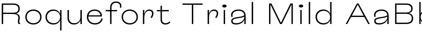 Roquefort Trial Mild font